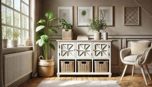 sideboard in a cosy room