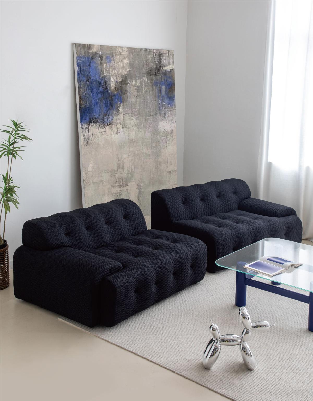 Reese Two Seater Sofa, Three Seater Sofa, Four Seater Sofa, 3D Knitted Fabric