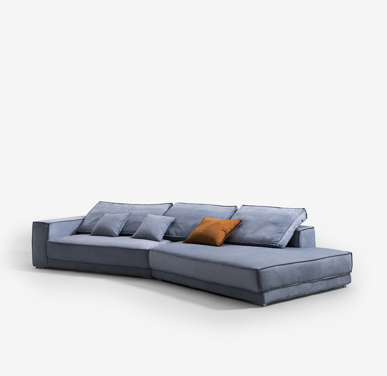 Grover Three Seater Sofa, Suedue
