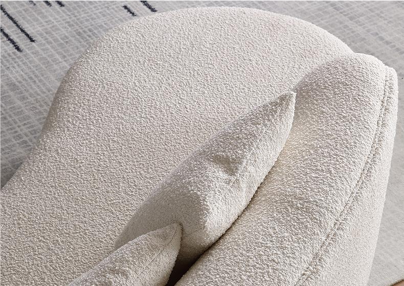 Goldie Gubi Three Seater Sofa, Boucle, White