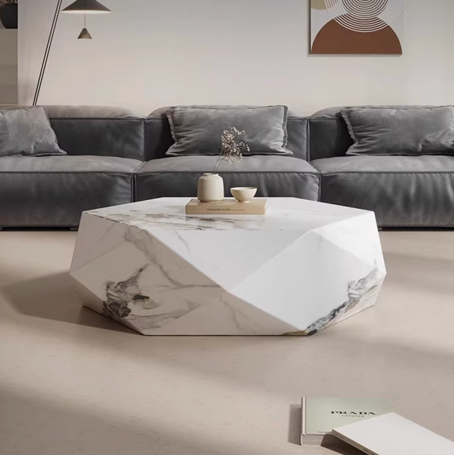 Darwin Coffee Table, Sintered Stone