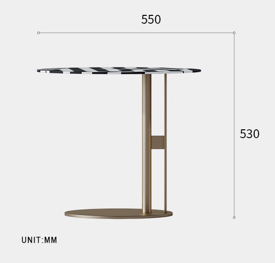 Bagley Side Table, Stainless Steel
