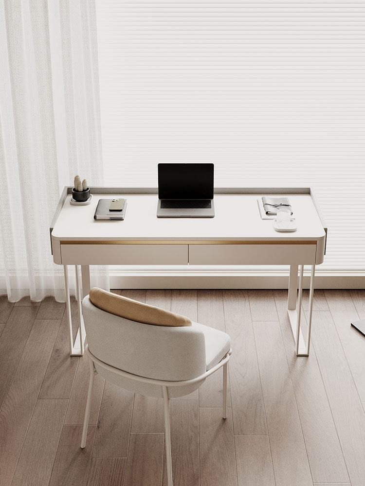 Otto Office Desk - White Sintered Stone| DC Concept