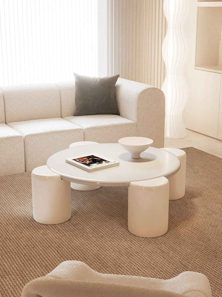 Nova Flower Nesting Coffee Table, White| DC Concept