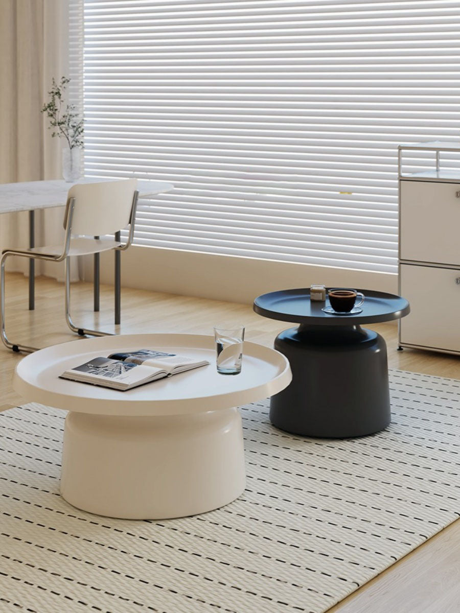Lucas Coffee Table Set, White & Black| DC Concept