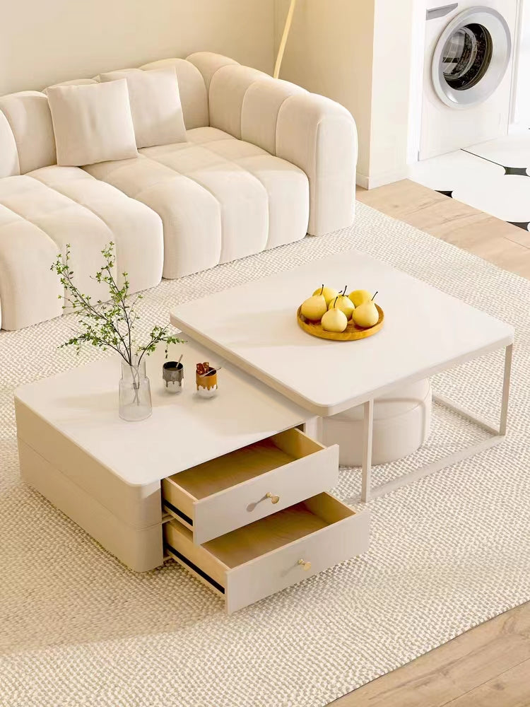 Eclipse Nesting Coffee Table SEt, White| DC Concept