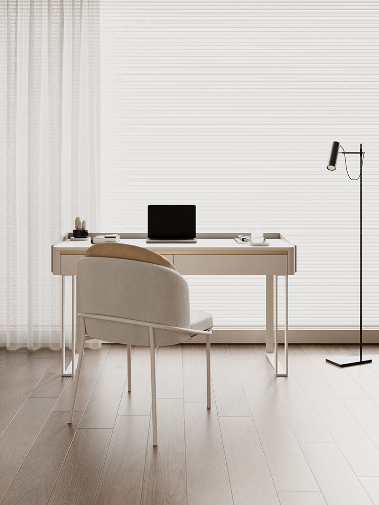 Otto Office Desk - White Sintered Stone| DC Concept