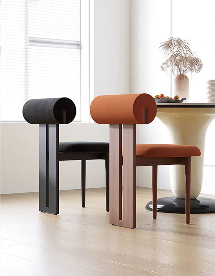 Airelle Dining Chair, Black, Brown