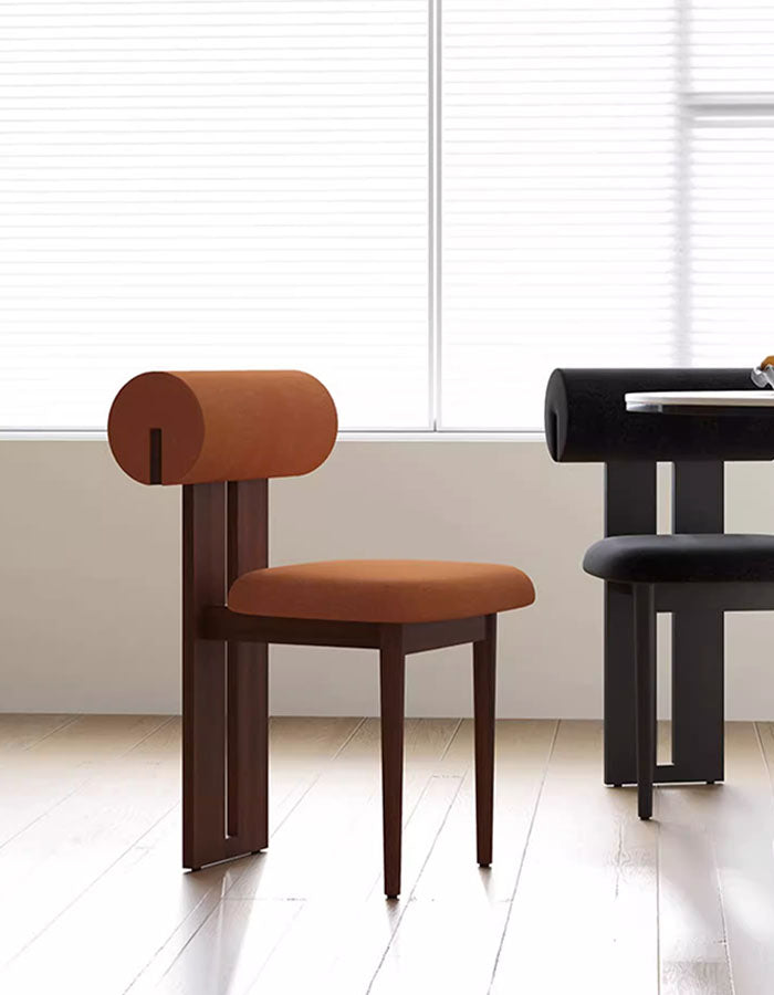 Airelle Dining Chair, Black, Brown