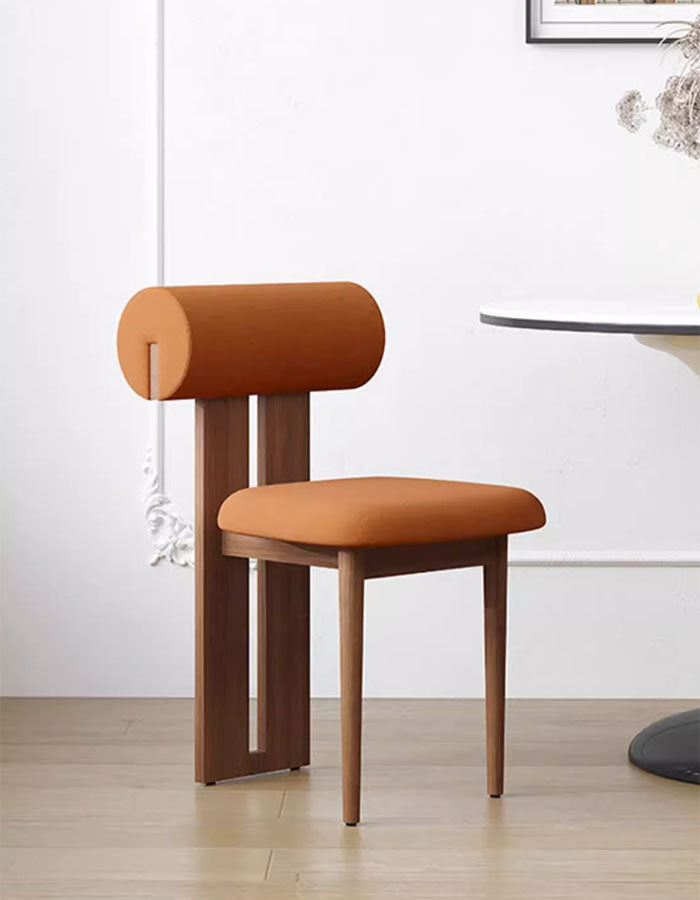 Airelle Dining Chair, Black, Brown