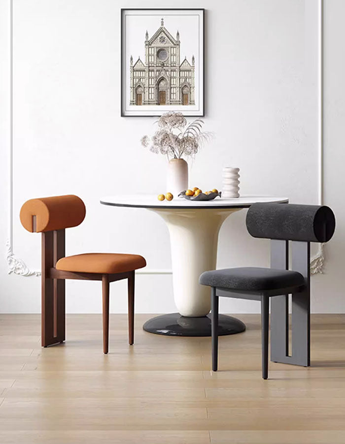 Airelle Dining Chair, Black, Brown