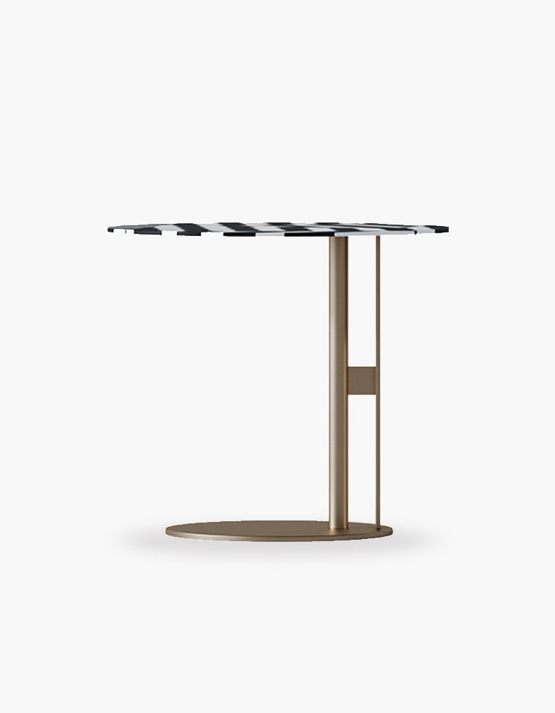 Bagley Side Table, Stainless Steel