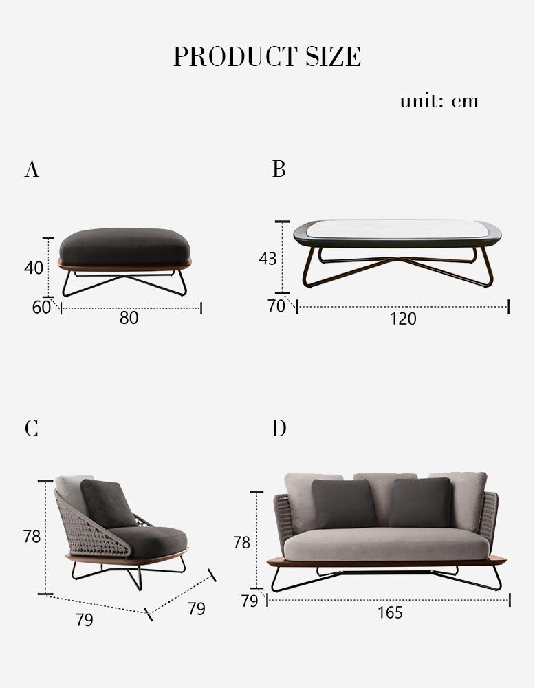 Zarina Outdoor Sofa Set