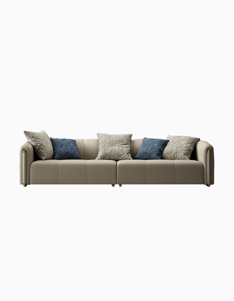 Home Contemporary Three Seater Sofa Set, Leather| DC Concept