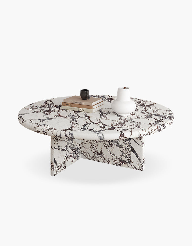 Leanna Coffee Table, Marble - 80cm (for display)
