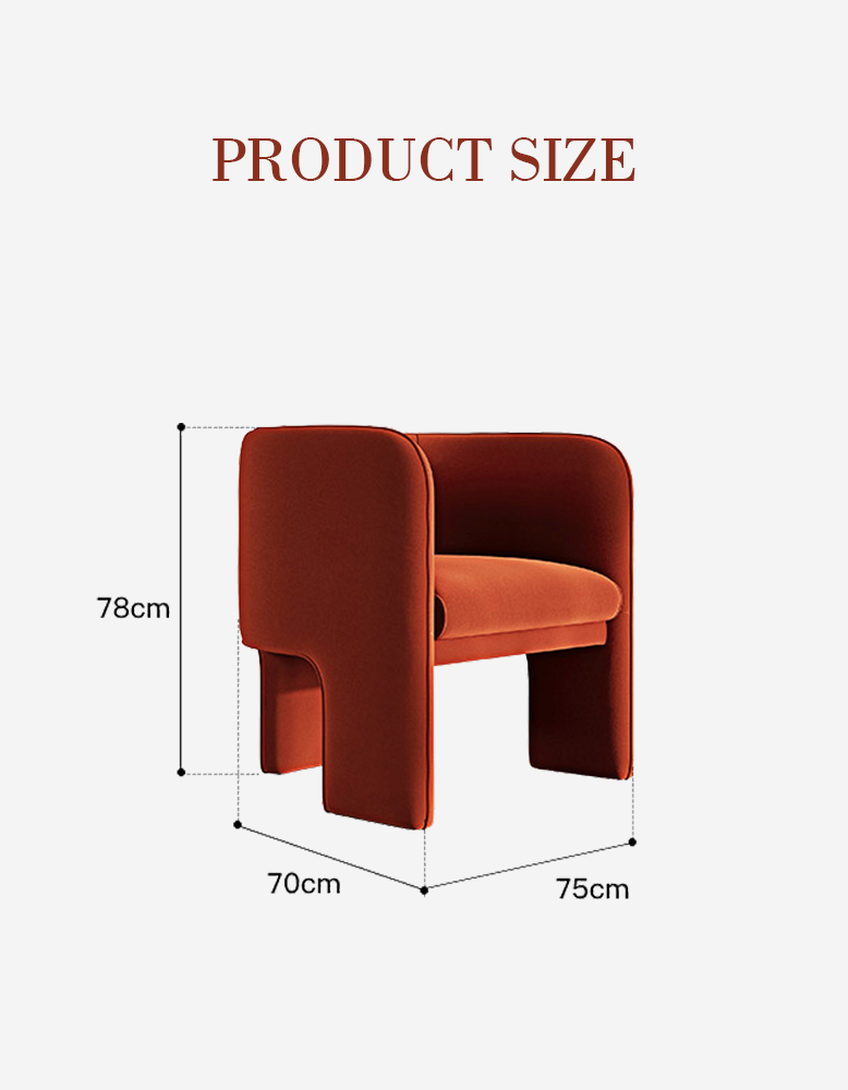 Woodsen Lobby Lounge Chair, Red