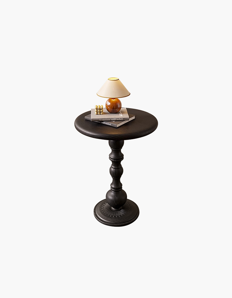 Isadora Metal Side Table, Black