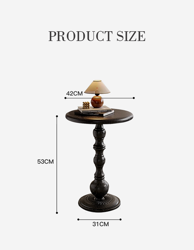 Isadora Metal Side Table, Black