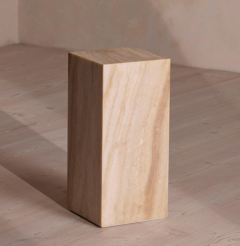 Vega Plinth/Side Table, Marble