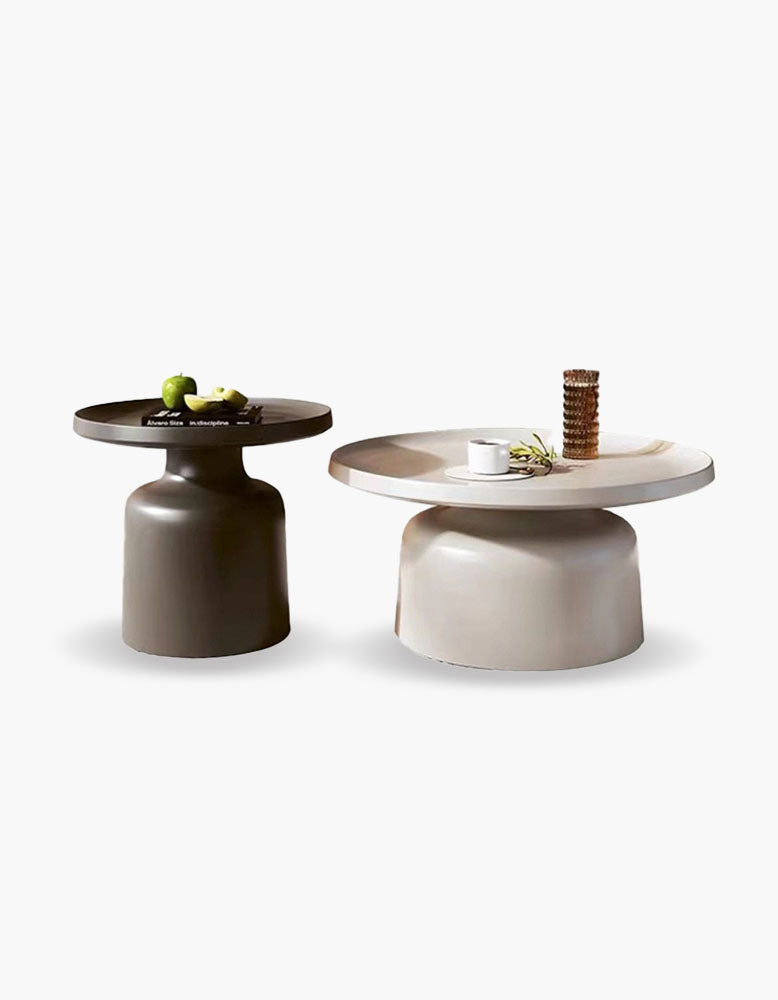 Lucas Coffee Table Set, White & Black| DC Concept