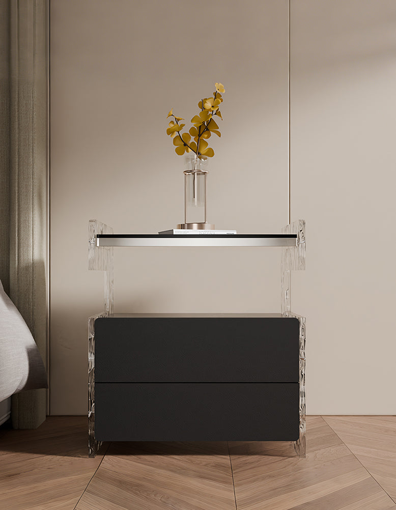 Arora Bedside Table With Spacious Storage
