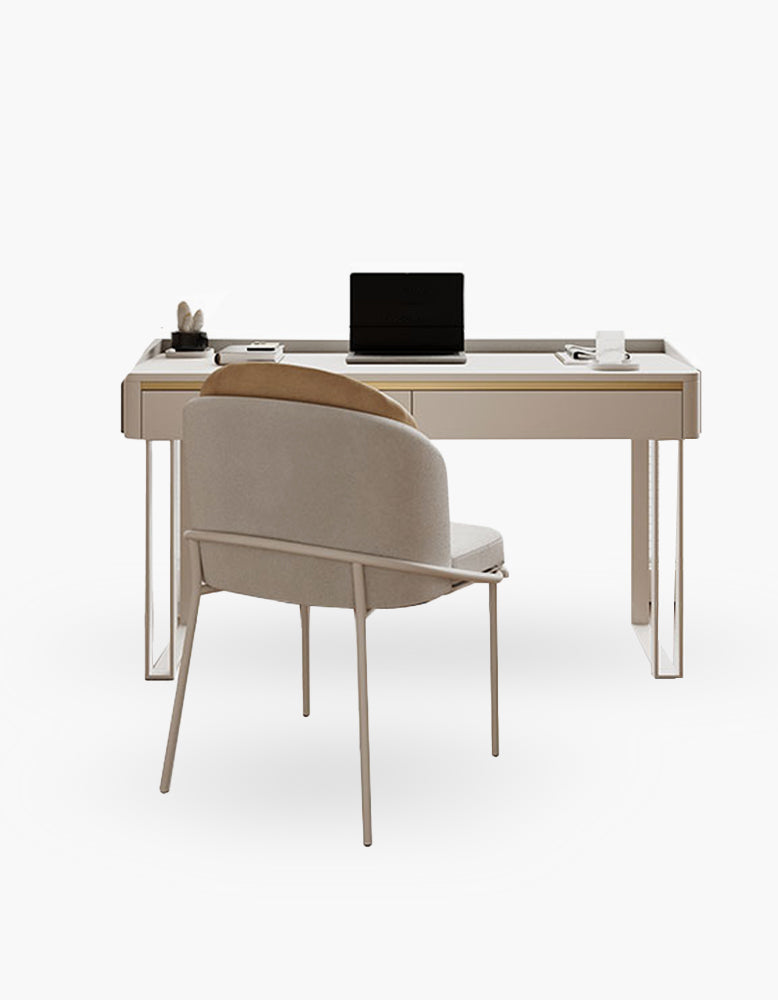 Otto Office Desk - White Sintered Stone| DC Concept
