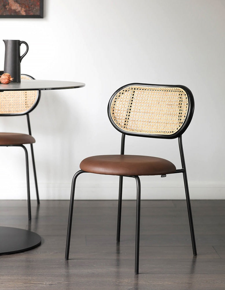 Luna Rattan Dining Chair, Oak| DC Concept