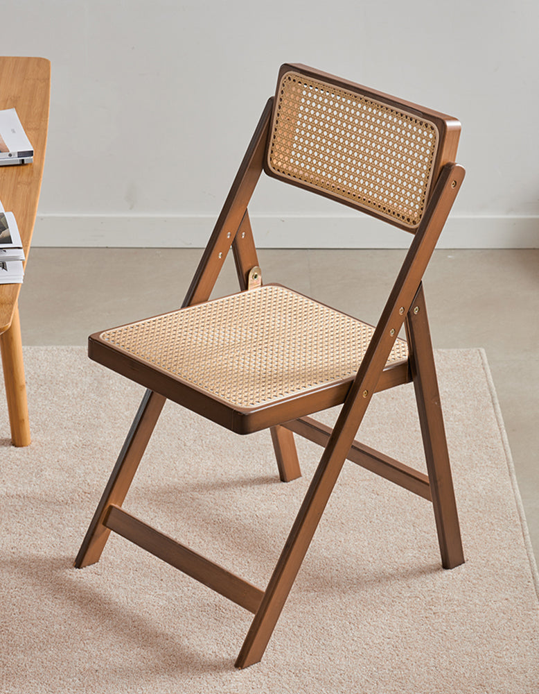 Audrey Folding Dining Chair, Rattan