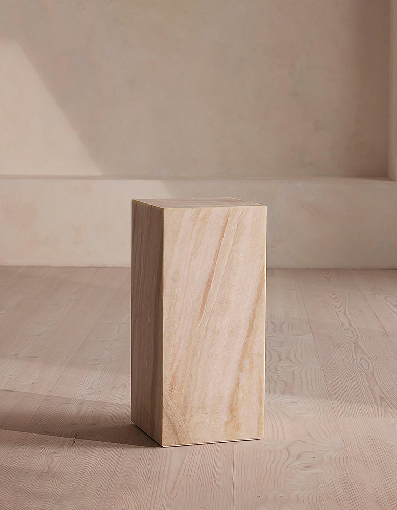 Vega Plinth/Side Table, Marble