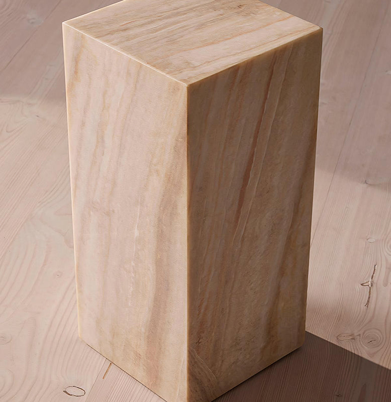 Vega Plinth/Side Table, Marble