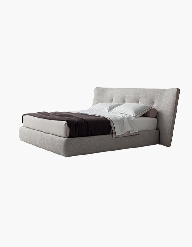 Carlos King Size, Super King Size Bed, No Storage, Grey-DC Concept-DC Concept