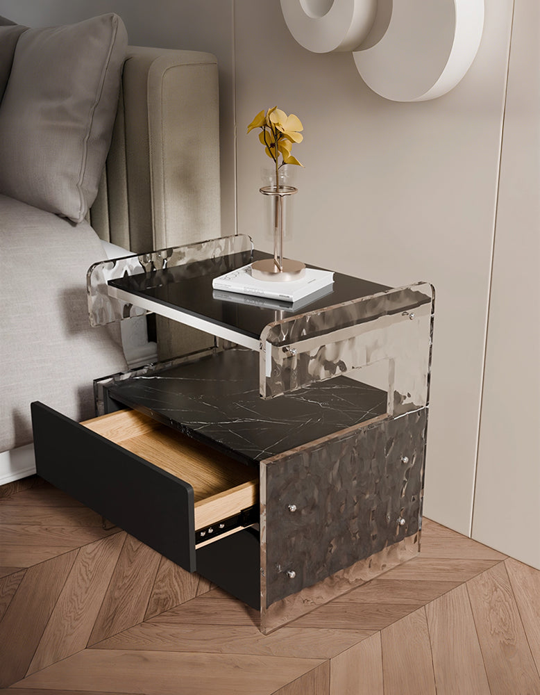 Arora Bedside Table With Spacious Storage