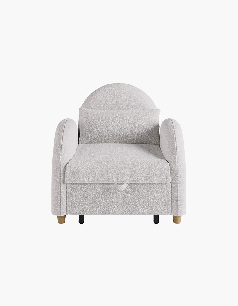 Goh Single Sofa Bed, Armchair Sofa Bed, Boucle