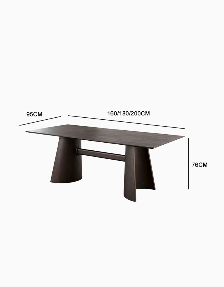 Italian Retro Dining Table, Solid Wood| DC Concept