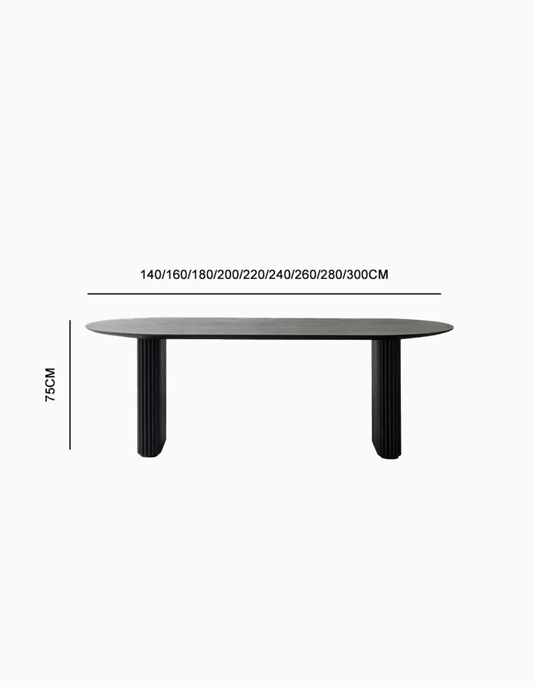 Ivar Oval Dining Table, Solid Wood| DC Concept