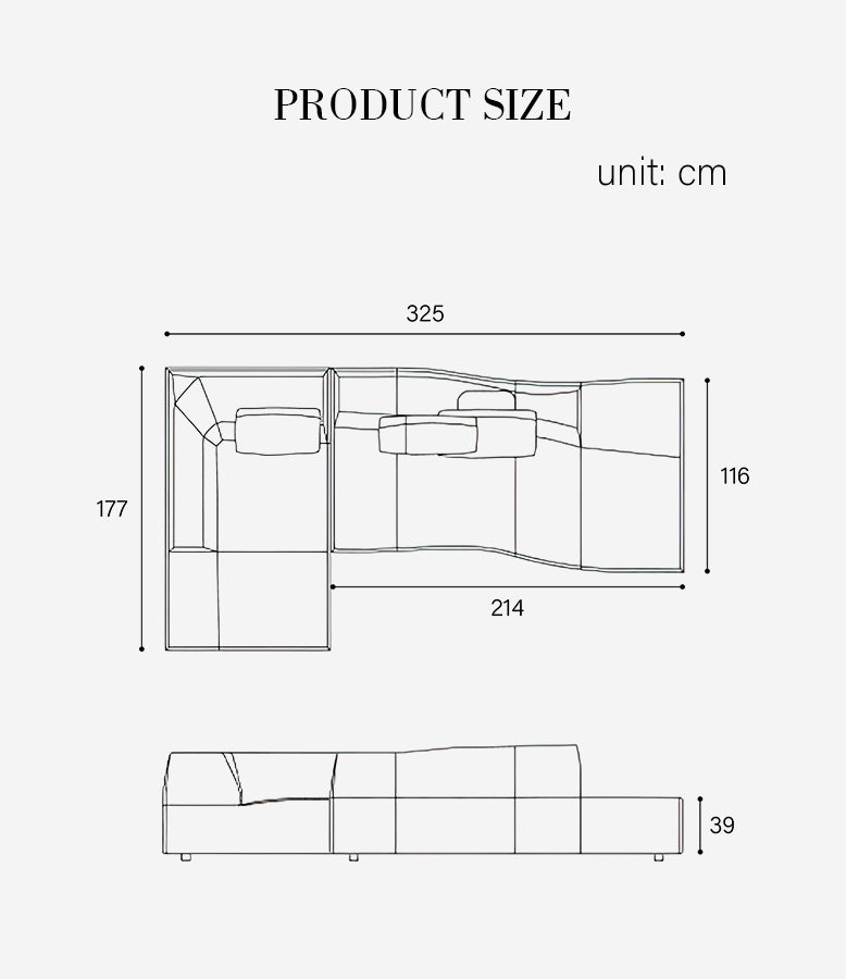 Guzman Three Seater, Four Seater Corner Sofa, Curved Sofa