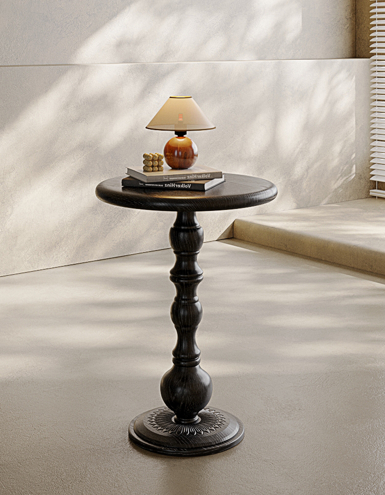 Isadora Metal Side Table, Black