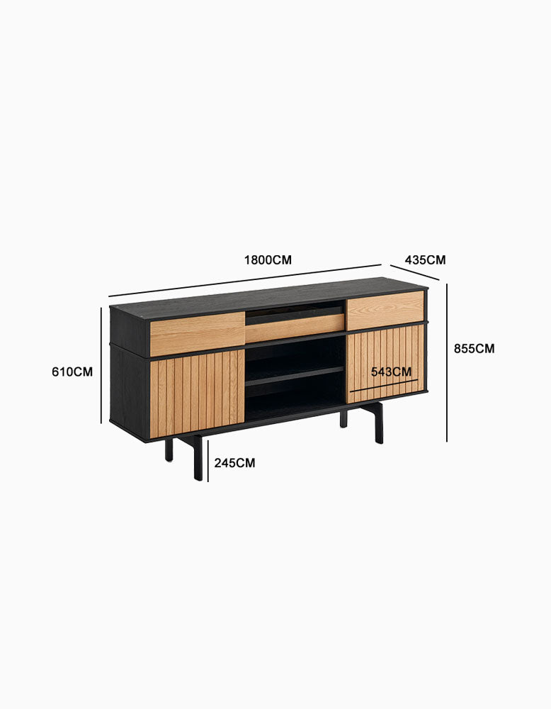 Elegant Sideboard, Oak| DC Concept