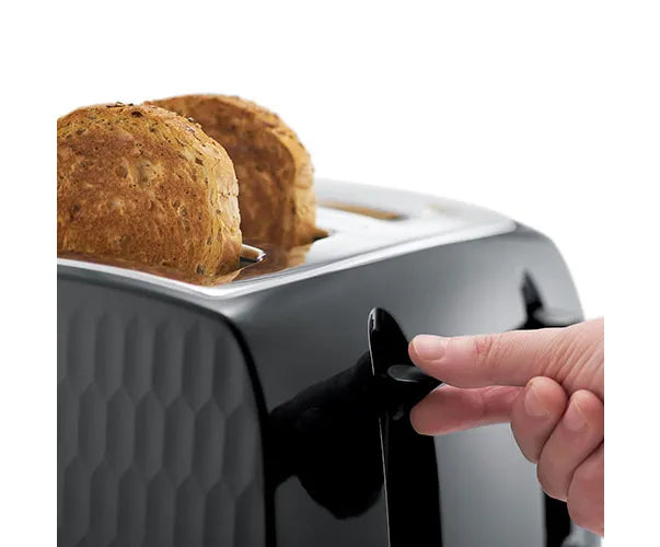 Russell Hobbs Honeycomb 4-Slice Black Toaster