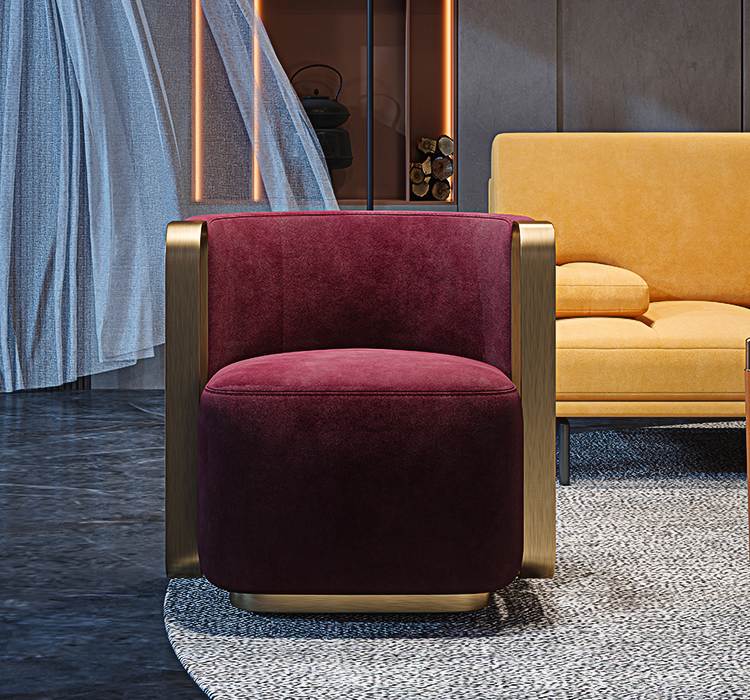 Thaddea Vintage Armchair, Red