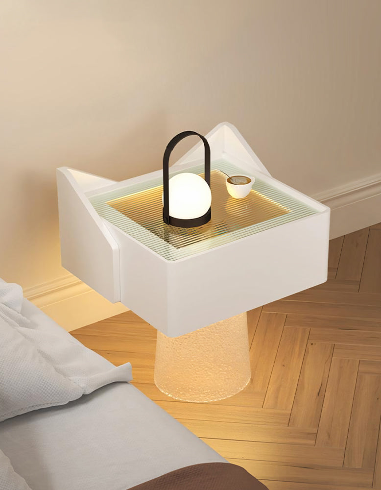 DiMarco Bedside Table With Storage & Light Strip