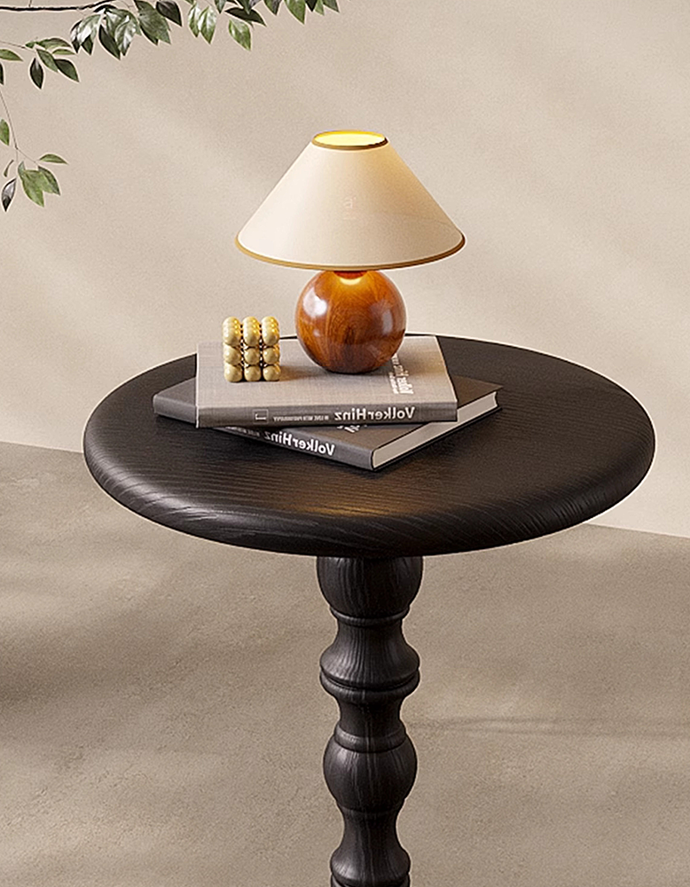 Isadora Metal Side Table, Black