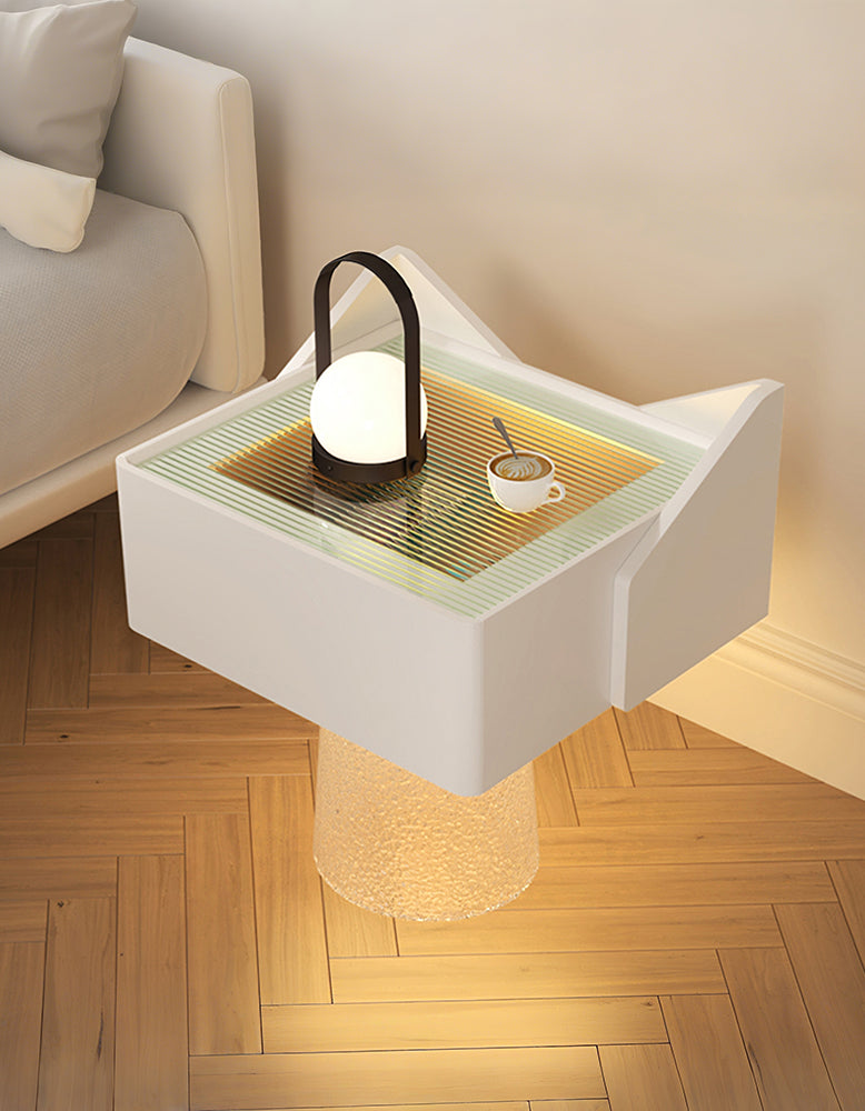 DiMarco Bedside Table With Storage & Light Strip