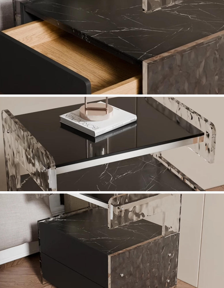 Arora Bedside Table With Spacious Storage