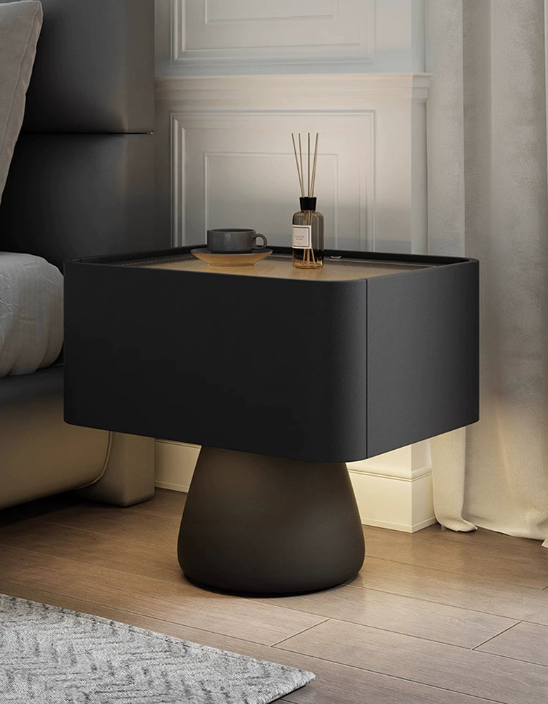 Bartosz Bedside Table With Storage & Light Strip