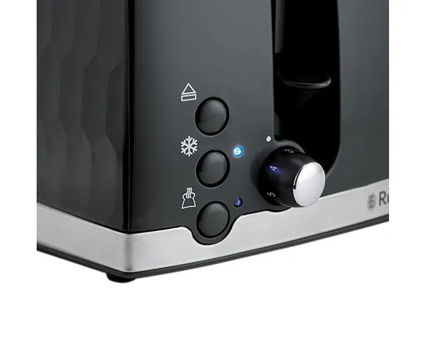 Russell Hobbs Honeycomb 4-Slice Black Toaster