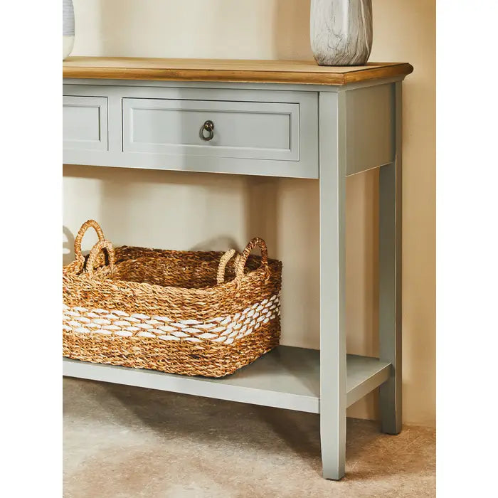 Harvard Antique Grey Console Table