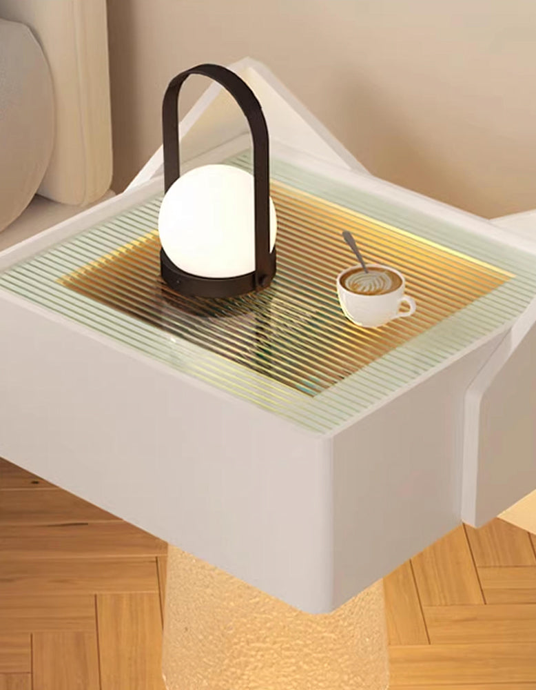 DiMarco Bedside Table With Storage & Light Strip