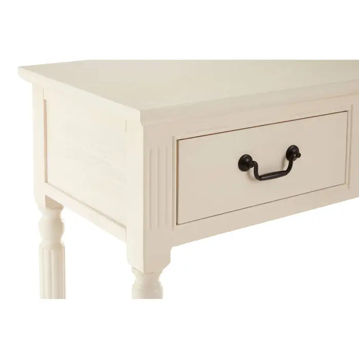 Helsinki 3 Drawer White Console Table