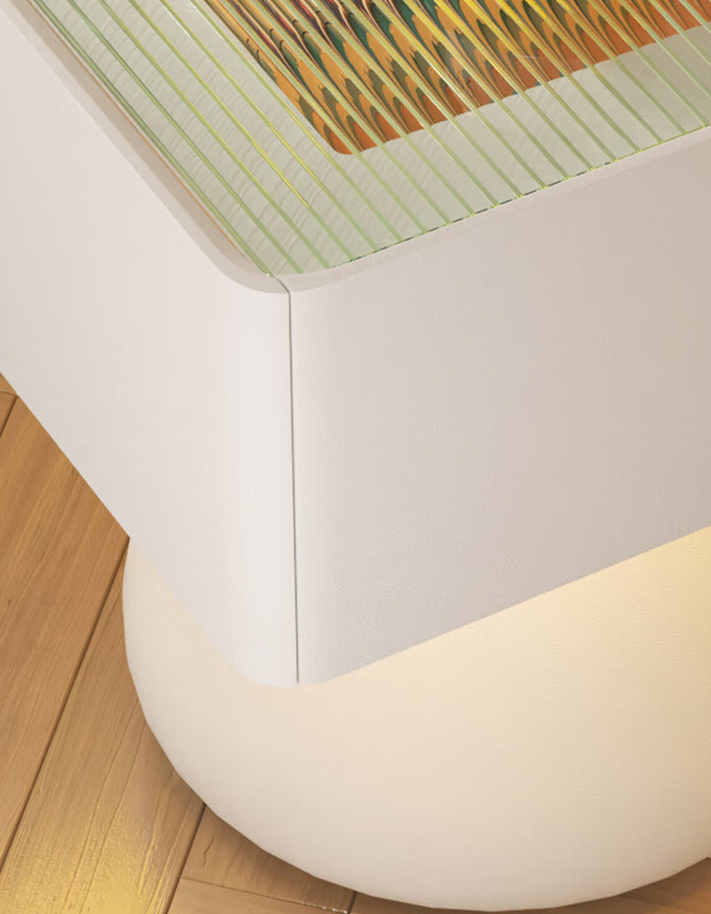 Bartosz Bedside Table With Storage & Light Strip